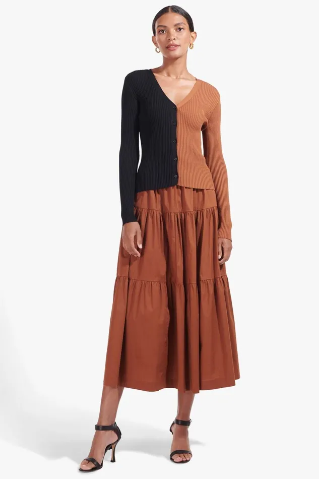 Women Skirts STAUD STAUD SEA SKIRT TAN