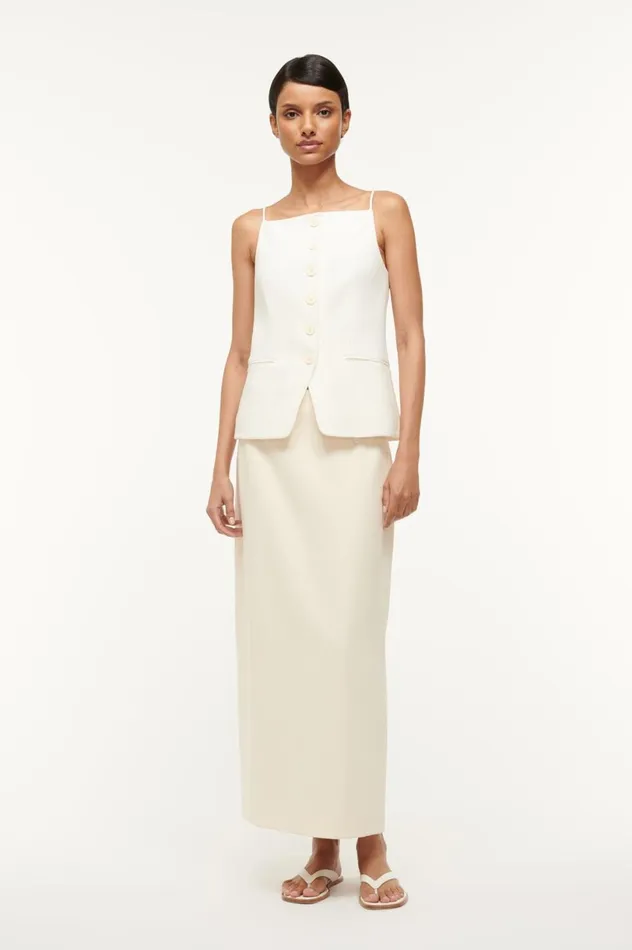 Women Skirts STAUD STAUD SMITH SKIRT ECRU Women Skirts STAUD STAUD SMITH SKIRT ECRU