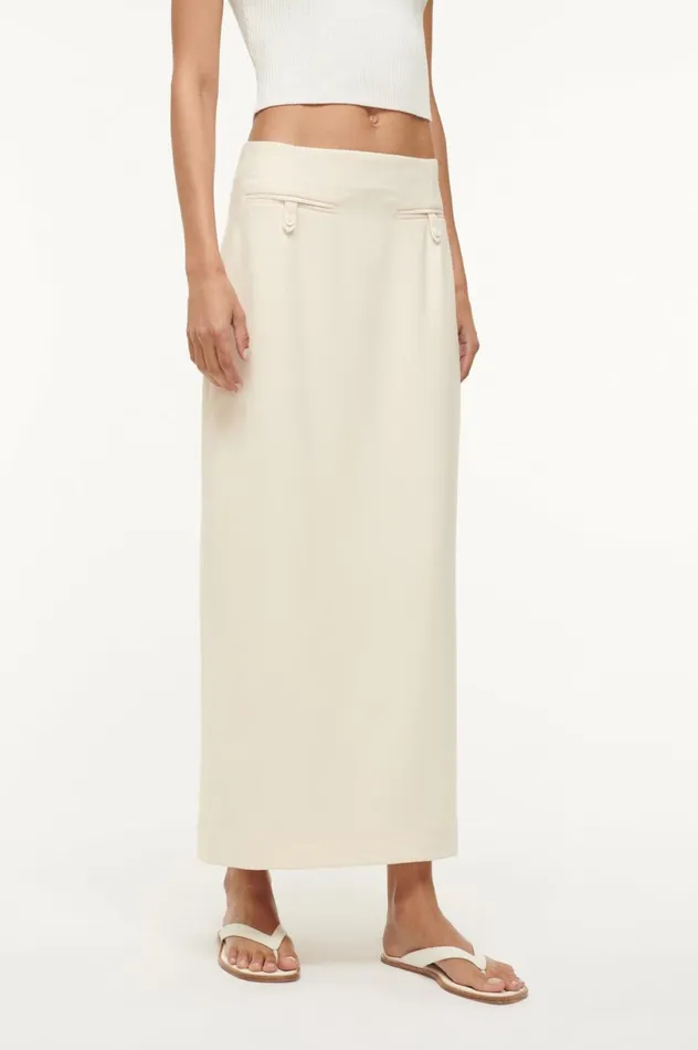 Women Skirts STAUD STAUD SMITH SKIRT ECRU Women Skirts STAUD STAUD SMITH SKIRT ECRU