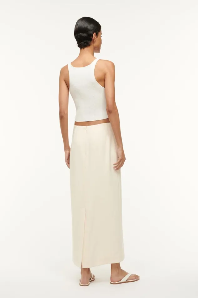 Women Skirts STAUD STAUD SMITH SKIRT ECRU Women Skirts STAUD STAUD SMITH SKIRT ECRU