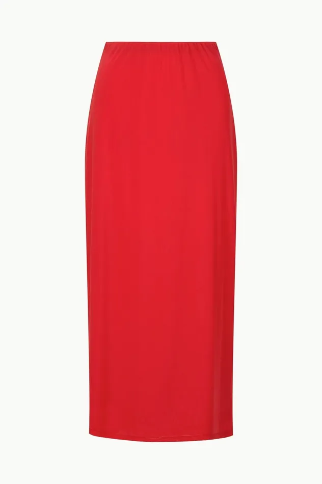 Women Skirts STAUD STAUD TREY SKIRT RED ROSE Women Skirts STAUD STAUD TREY SKIRT RED ROSE