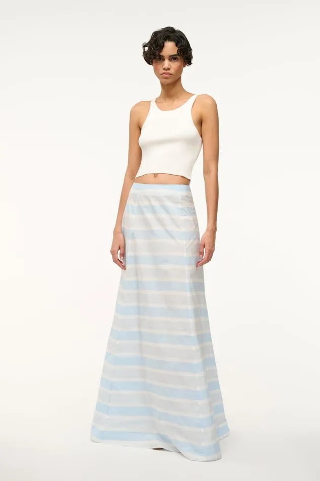 Women Skirts STAUD STAUD VINCENZO SKIRT ADRIATIC STRIPE
