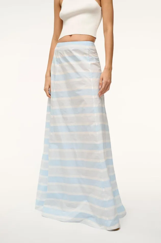Women Skirts STAUD STAUD VINCENZO SKIRT ADRIATIC STRIPE Women Skirts STAUD STAUD VINCENZO SKIRT ADRIATIC STRIPE
