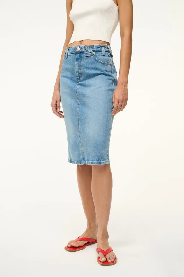 Women Skirts STAUD STAUD WRANGLER THE PENCIL SKIRT Women Skirts STAUD STAUD WRANGLER THE PENCIL SKIRT