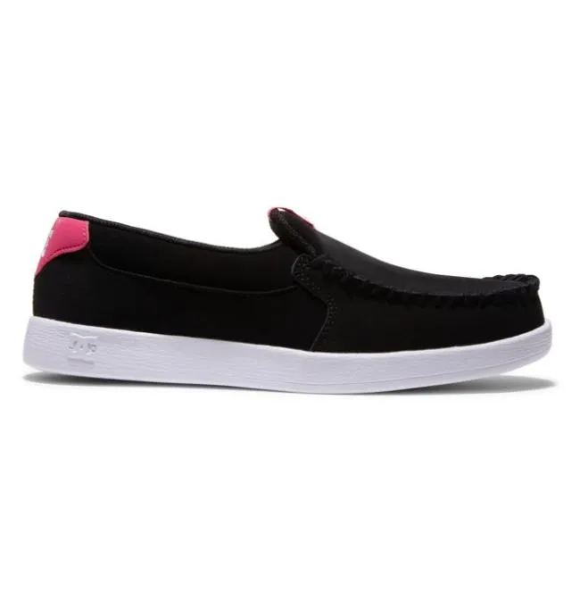 Women SlipOns DC Women039s Villain Slip On Shoes BlackCrazy Pink