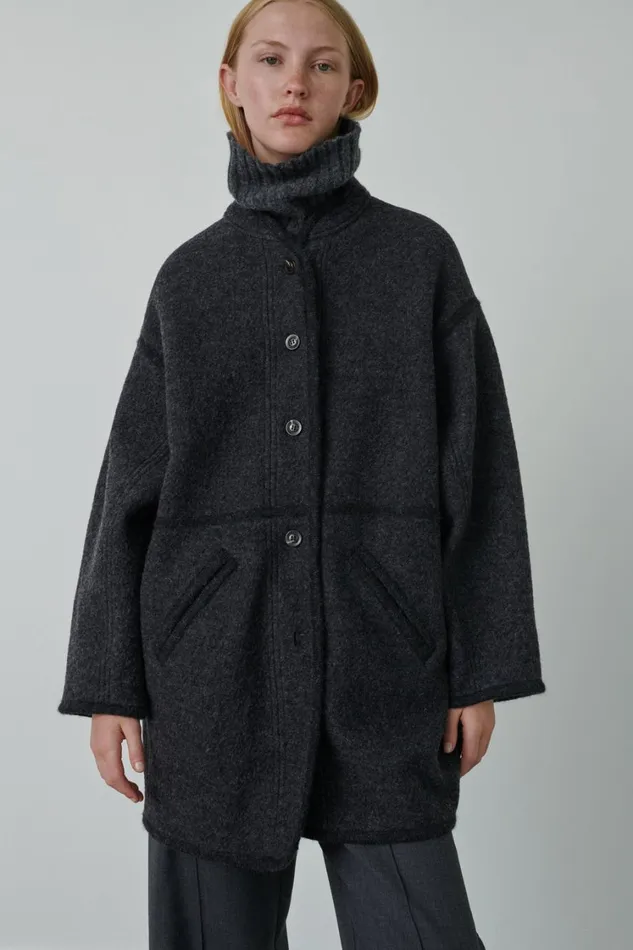 Women SLOVENIA JACKET Grey Soeur Jackets and Coats