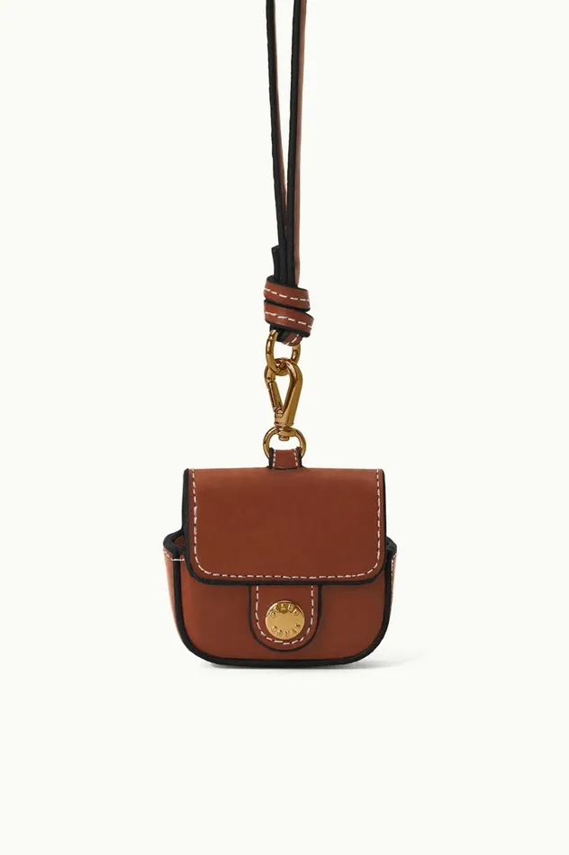 Women Small Leather Goods STAUD STAUD AIRPOD CASE TAN