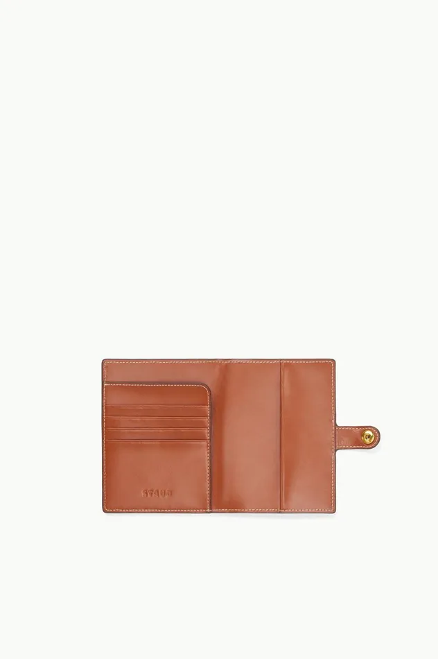 Women Small Leather Goods STAUD STAUD PASSPORT HOLDER TAN Women Small Leather Goods STAUD STAUD PASSPORT HOLDER TAN