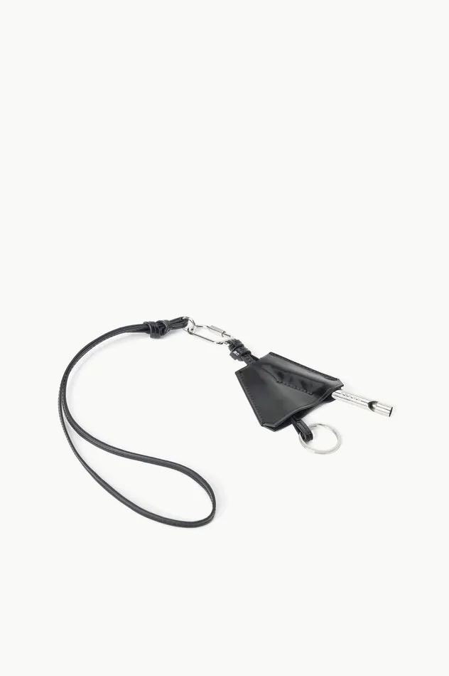 Women Small Leather Goods STAUD STAUD SAFETY WHISTLE KEY FOB BLACK Women Small Leather Goods STAUD STAUD SAFETY WHISTLE KEY FOB BLACK