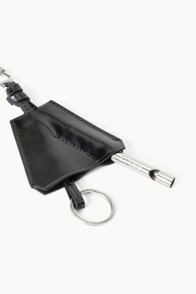 Women Small Leather Goods STAUD STAUD SAFETY WHISTLE KEY FOB BLACK Women Small Leather Goods STAUD STAUD SAFETY WHISTLE KEY FOB BLACK