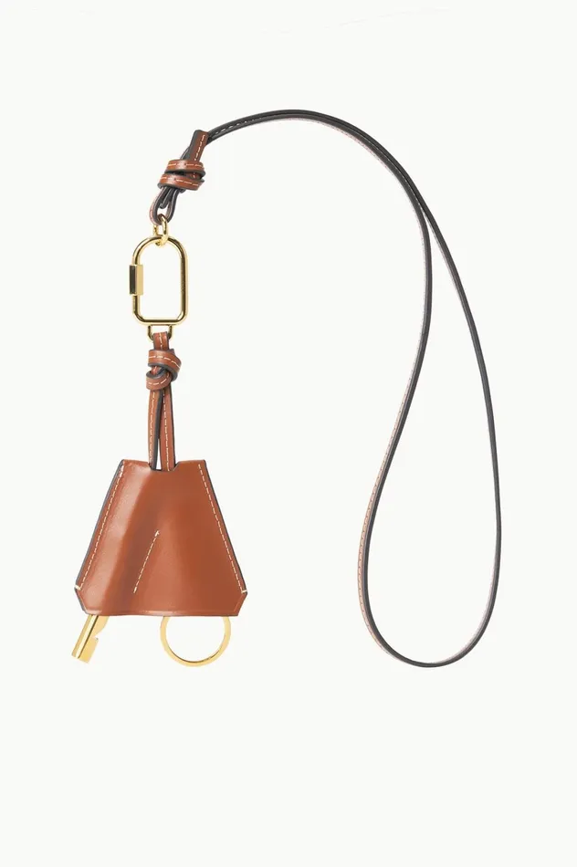 Women Small Leather Goods STAUD STAUD SAFETY WHISTLE KEY FOB TAN