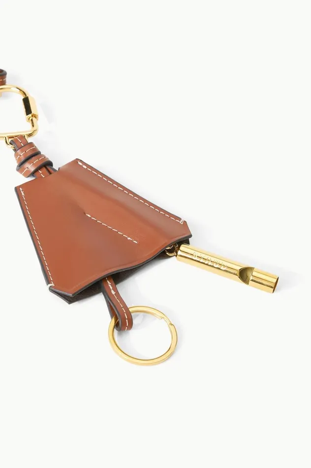 Women Small Leather Goods STAUD STAUD SAFETY WHISTLE KEY FOB TAN Women Small Leather Goods STAUD STAUD SAFETY WHISTLE KEY FOB TAN