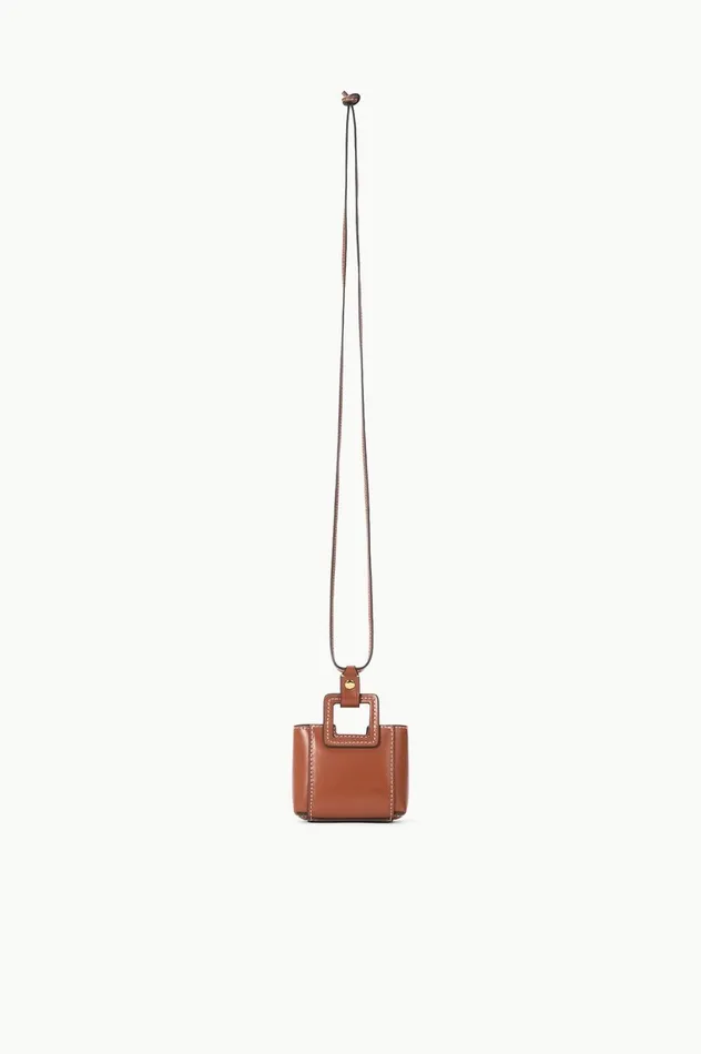 Women Small Leather Goods STAUD STAUD SHIRLEY MICRO NECKLACE TAN