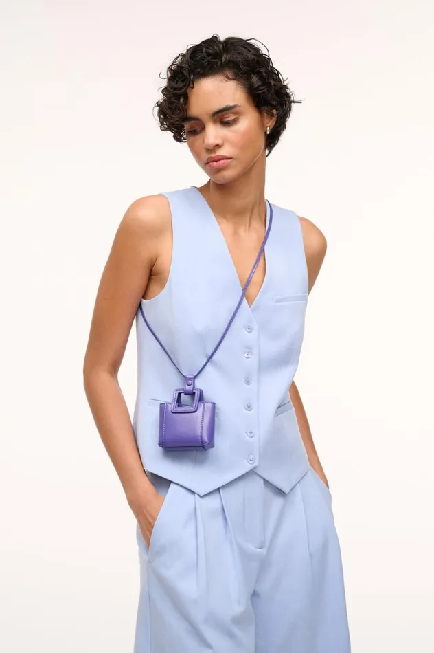 Women Small Leather Goods STAUD STAUD SHIRLEY MICRO NECKLACE VIOLET Women Small Leather Goods STAUD STAUD SHIRLEY MICRO NECKLACE VIOLET