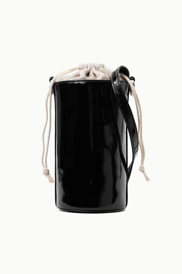 Women Small Leather Goods STAUD STAUD WATER BOTTLE BAG BLACK PATENT