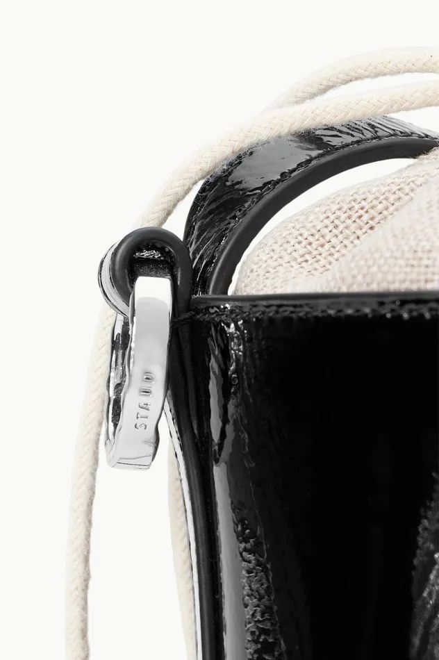 Women Small Leather Goods STAUD STAUD WATER BOTTLE BAG BLACK PATENT Women Small Leather Goods STAUD STAUD WATER BOTTLE BAG BLACK PATENT