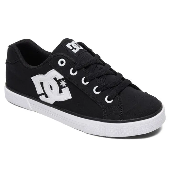 Women Sneakers DC Women039s Chelsea Canvas Shoes BlackWhiteBlack Women Sneakers DC Women039s Chelsea Canvas Shoes BlackWhiteBlack