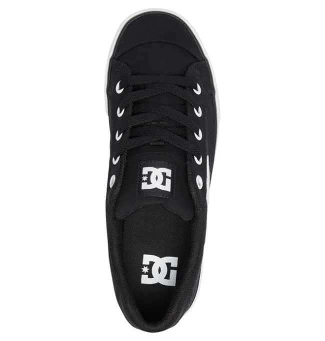 Women Sneakers DC Women039s Chelsea Canvas Shoes BlackWhiteBlack Women Sneakers DC Women039s Chelsea Canvas Shoes BlackWhiteBlack