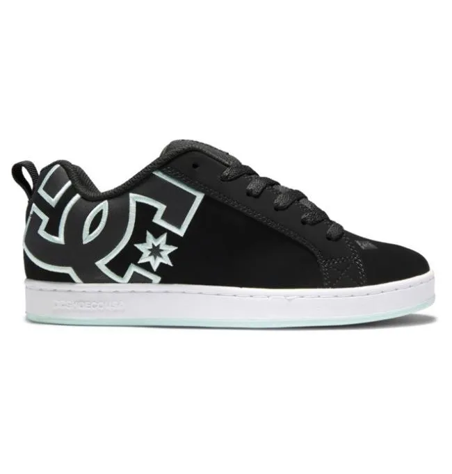Women Sneakers DC Women039s Court Graffik Shoes BlackGreen
