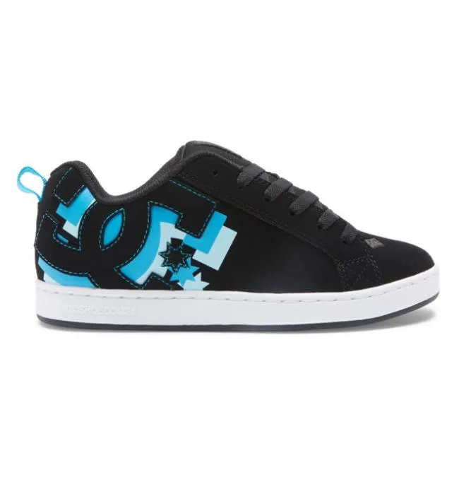 Women Sneakers DC Women039s Court Graffik Shoes BlackHawaiian Ocean