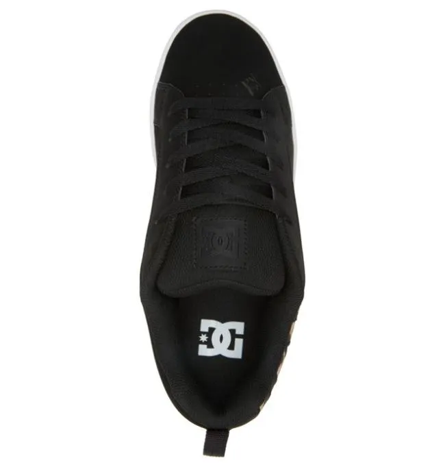 Women Sneakers DC Women039s Court Graffik Shoes BlackWhiteBlack Print Women Sneakers DC Women039s Court Graffik Shoes BlackWhiteBlack Print
