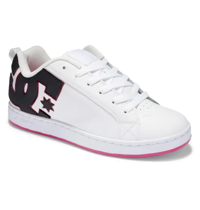Women Sneakers DC Women039s Court Graffik Shoes BlackWhiteCrazy Pink Women Sneakers DC Women039s Court Graffik Shoes BlackWhiteCrazy Pink