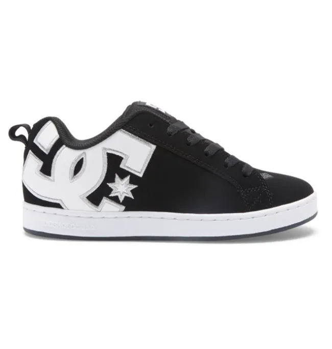 Women Sneakers DC Women039s Court Graffik Shoes BlackWhite Stencil