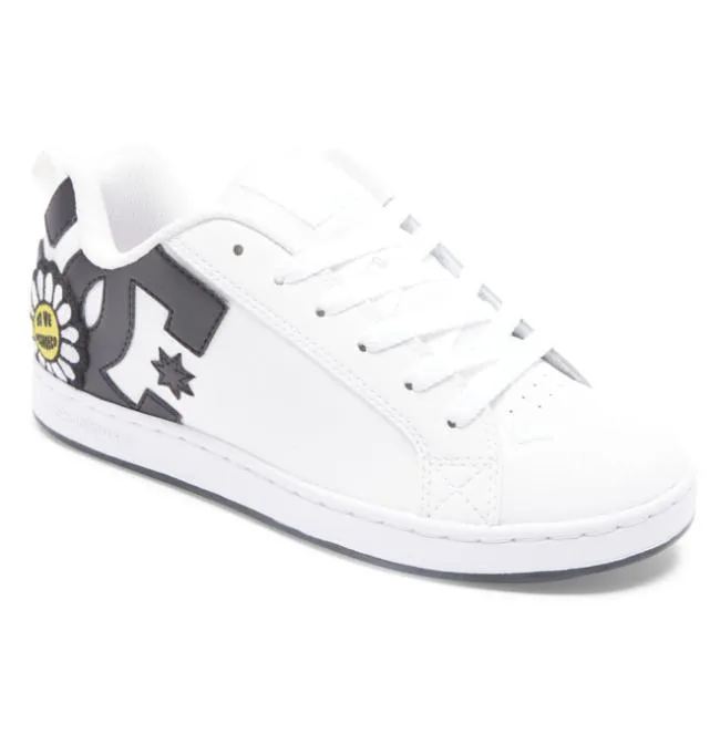 Women Sneakers DC Women039s Court Graffik Shoes WhiteBlackYellow Women Sneakers DC Women039s Court Graffik Shoes WhiteBlackYellow