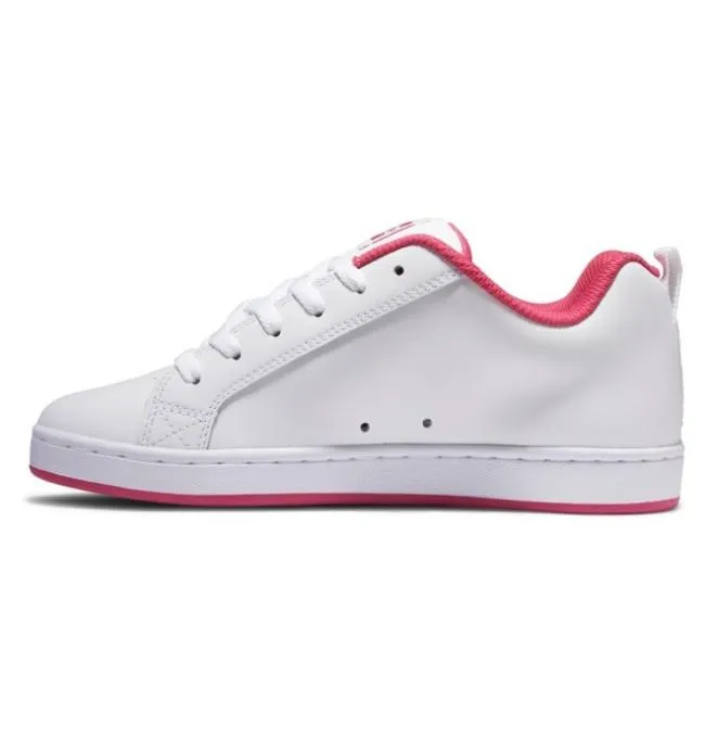 Women Sneakers DC Women039s Court Graffik Shoes WhiteCrazy PinkWhite Women Sneakers DC Women039s Court Graffik Shoes WhiteCrazy PinkWhite
