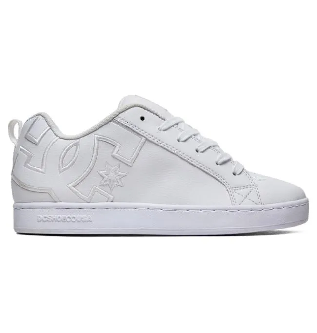 Women Sneakers DC Women039s Court Graffik Shoes WhiteWhiteWhite