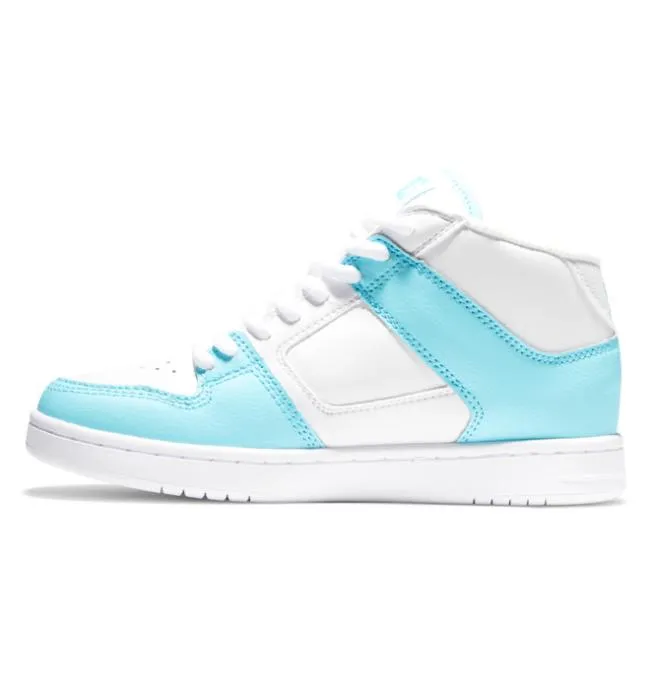 Women Sneakers DC Women039s Manteca 4 MID MidTop Shoes WhiteBlue Women Sneakers DC Women039s Manteca 4 MID MidTop Shoes WhiteBlue