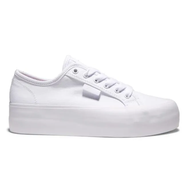 Women Sneakers DC Women039s Manual Platform Shoes WhiteWhite