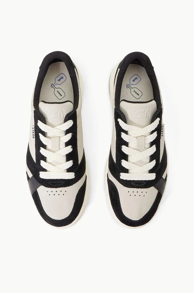 Women Sneakers STAUD KEDS X STAUD THE COURT SNEAKER BLACK CREAM Women Sneakers STAUD KEDS X STAUD THE COURT SNEAKER BLACK CREAM