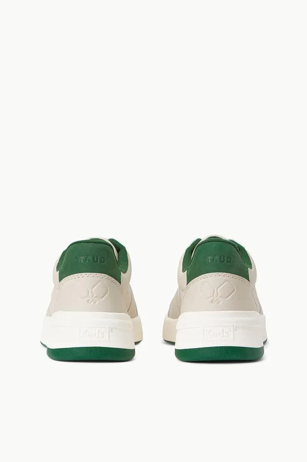 Women Sneakers STAUD KEDS X STAUD THE COURT SNEAKER CREAM GREEN Women Sneakers STAUD KEDS X STAUD THE COURT SNEAKER CREAM GREEN