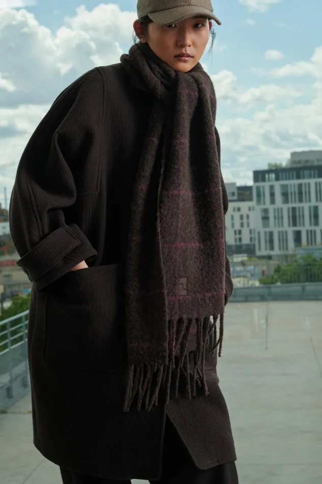Women SOFTY SCARF Brownplum Soeur Scarves