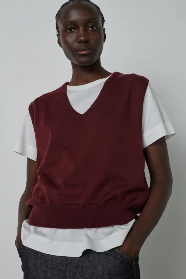 Women SONIA PULLOVER Plum Soeur Jumpers and Cardigans