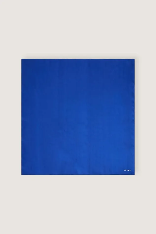Women SQUARE SCARF Blue Soeur Scarves