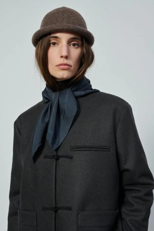Women SQUARE SCARF Slate Soeur Scarves