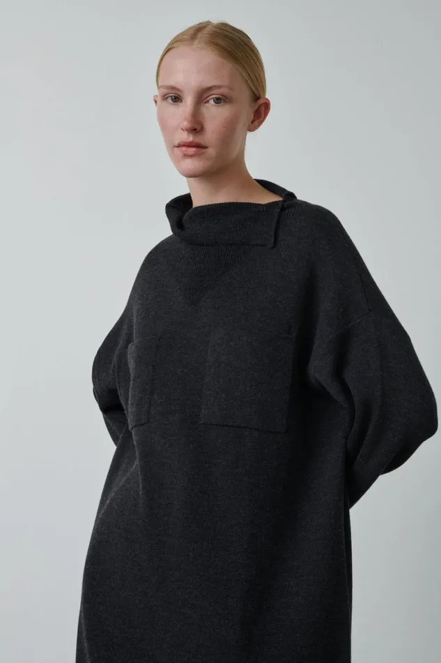 Women SUBWAY DRESS Dark Grey Soeur Dresses