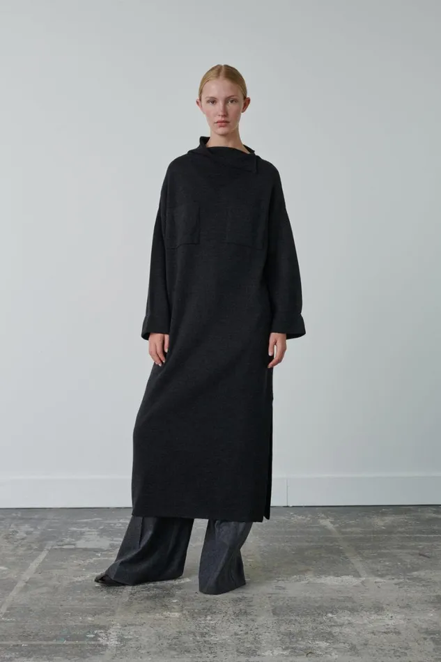 Women SUBWAY DRESS Dark Grey Soeur Dresses