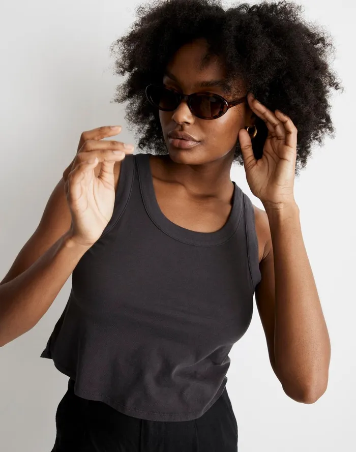 Women Sunglasses Madewell Russell Oval Sunglasses