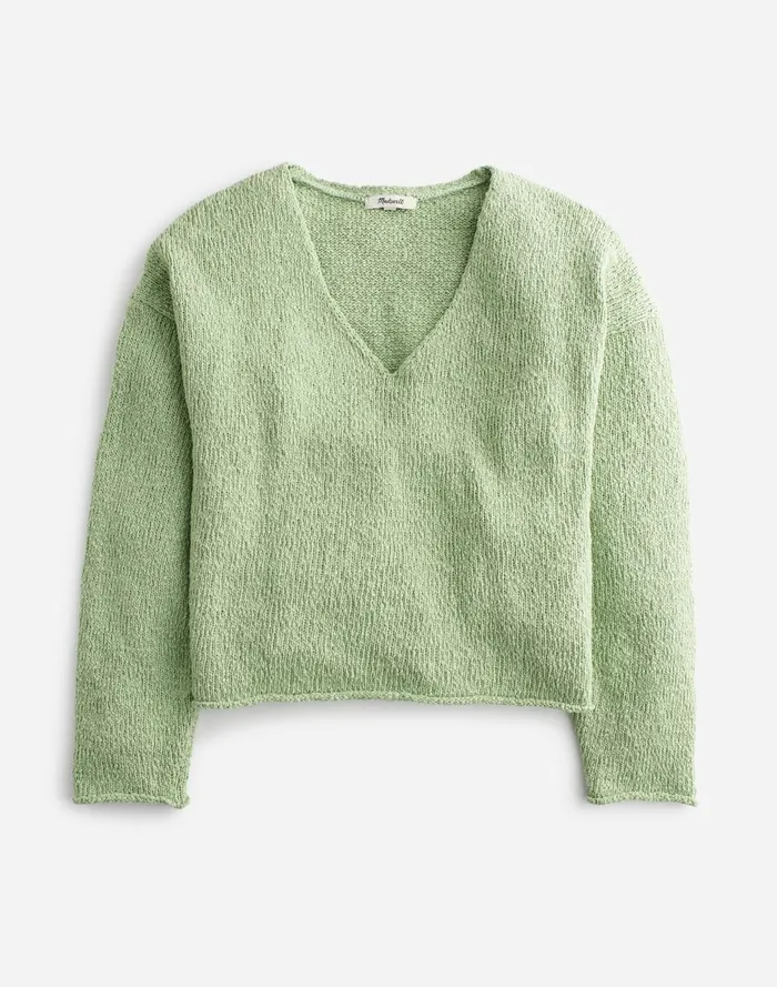 Women Sweaters Madewell DeepV Boxy Sweater