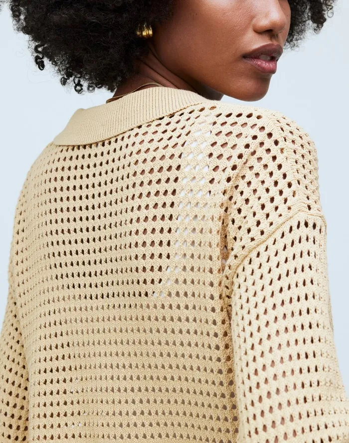 Women Sweaters Madewell OpenStitch Polo Cardigan Sweater