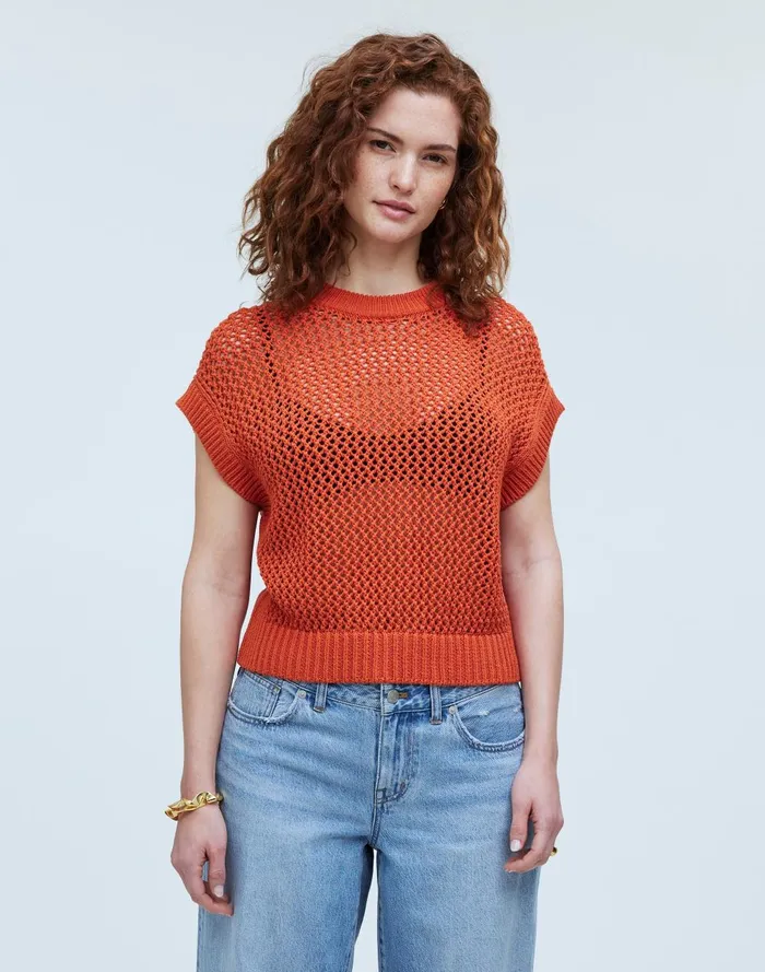 Women Sweaters Madewell OpenStitch Sweater Tee