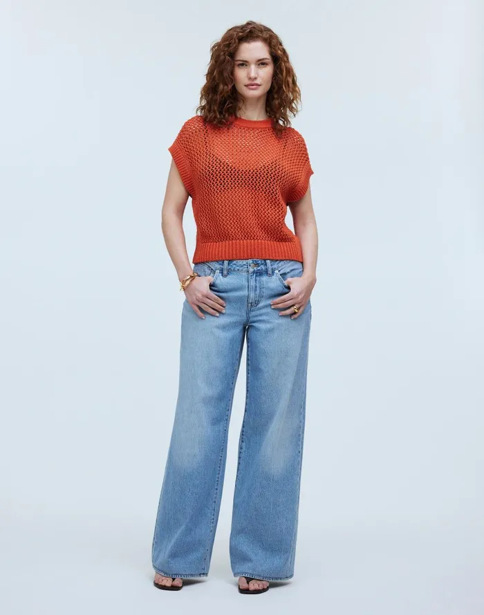 Women Sweaters Madewell OpenStitch Sweater Tee