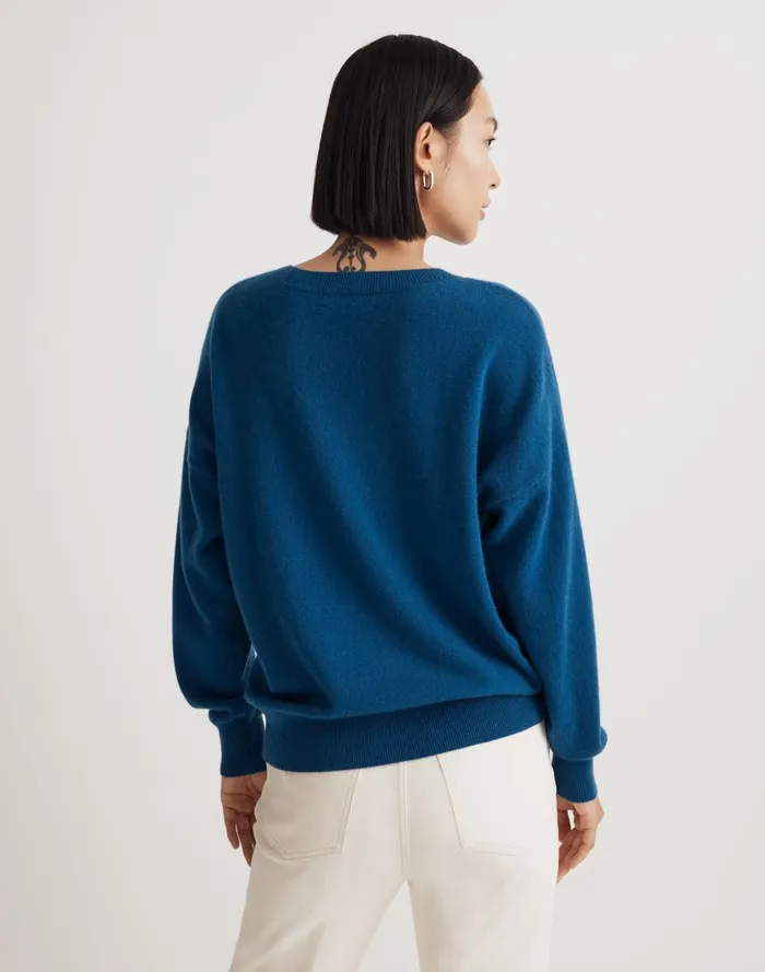 Women Sweaters Madewell Responsible Cashmere Oversized Crewneck Sweater