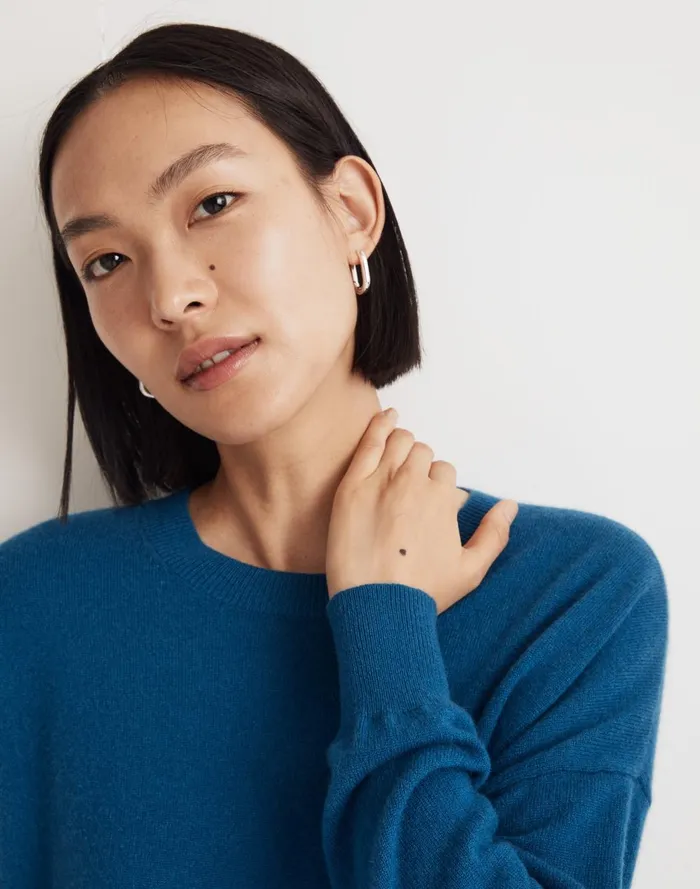 Women Sweaters Madewell Responsible Cashmere Oversized Crewneck Sweater
