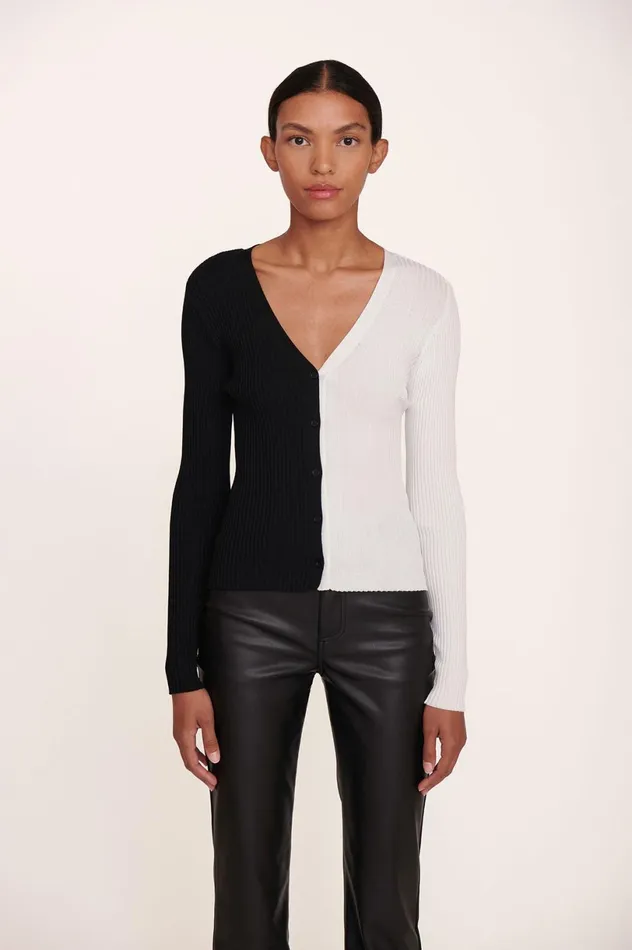 Women Sweaters STAUD STAUD CARGO SWEATER BLACK WHITE