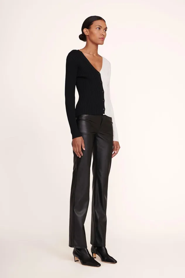 Women Sweaters STAUD STAUD CARGO SWEATER BLACK WHITE Women Sweaters STAUD STAUD CARGO SWEATER BLACK WHITE