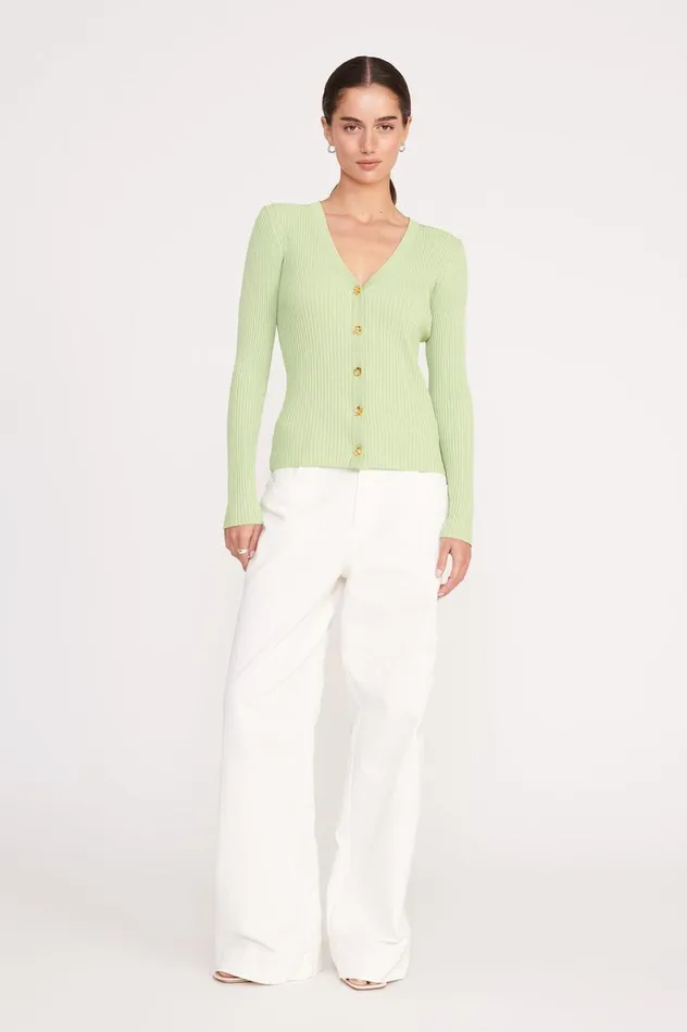 Women Sweaters STAUD STAUD CARGO SWEATER MATCHA Women Sweaters STAUD STAUD CARGO SWEATER MATCHA